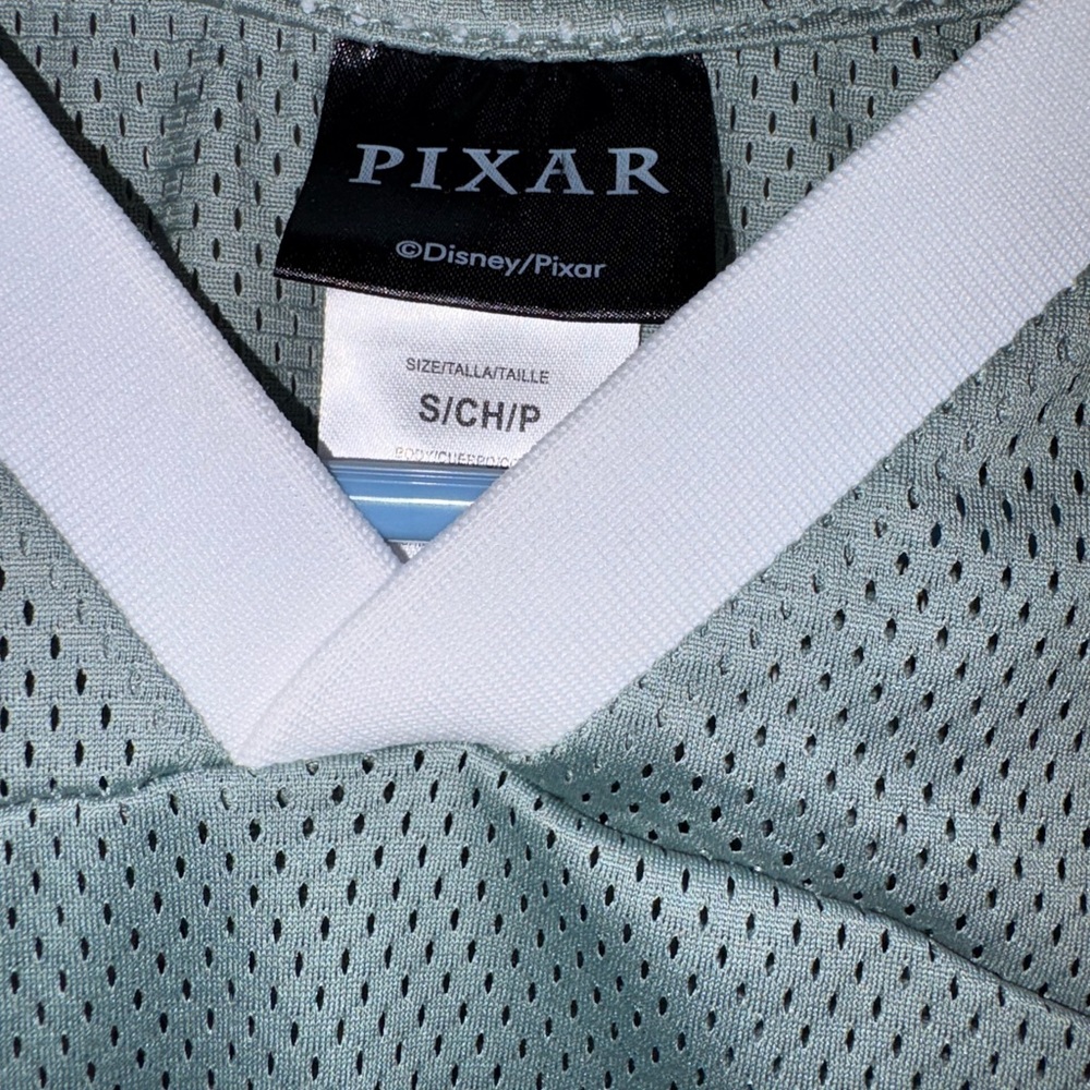 Disney Pixar Monsters University Mike Wazowski Mesh Jersey Top Size Small - Picture 2 of 3